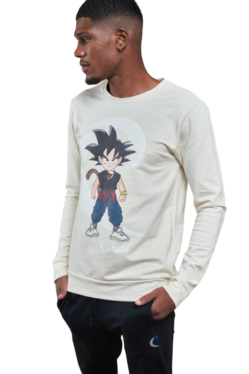 Buzo Urbano Goku Hombre negro - vista trasera