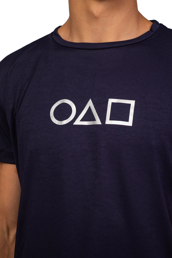 Remera Urbana Kraken Hombre azul - vista trasera