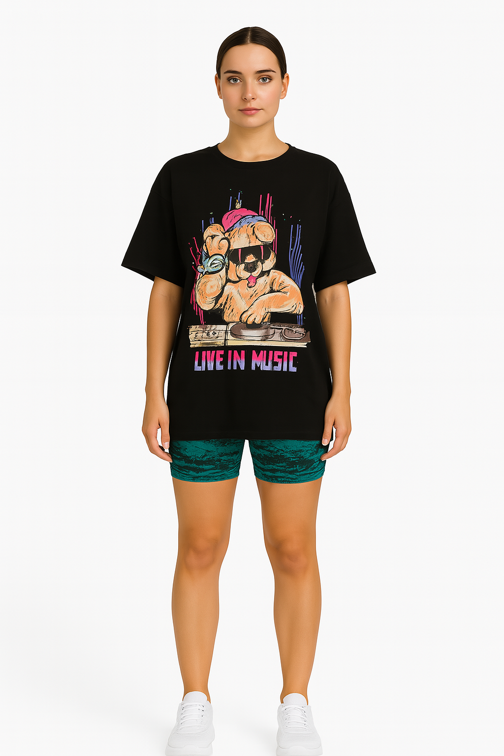 Remera Urbana Fatima Mujer blanco - vista frontal