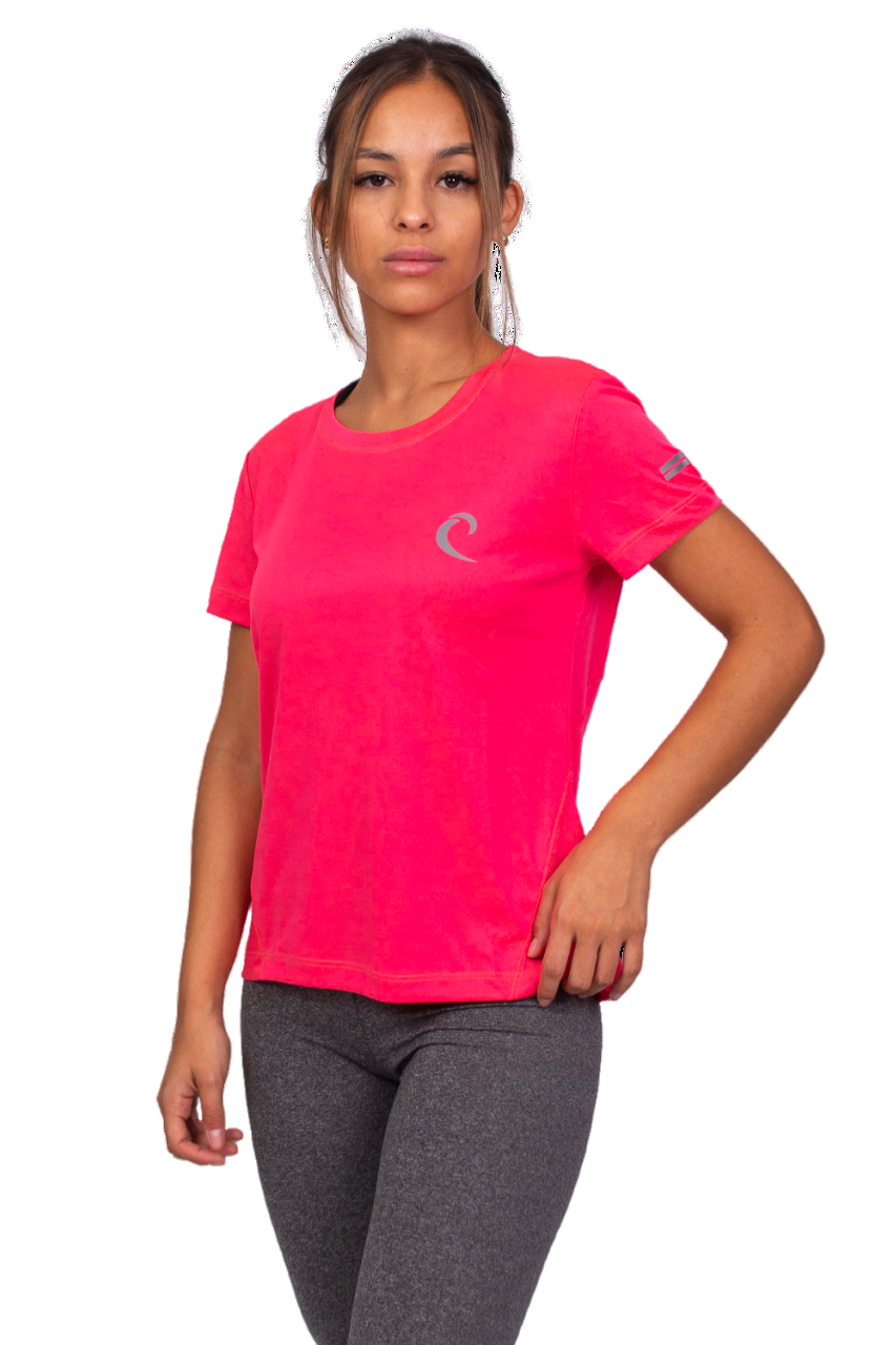 Remera Training Nerea Mujer fucsia - vista frontal