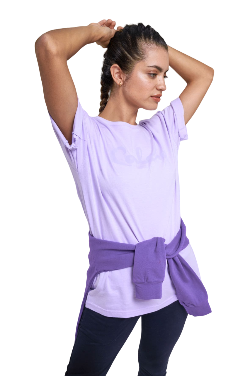 Remera Urbana Ouver Hombre lila - vista frontal