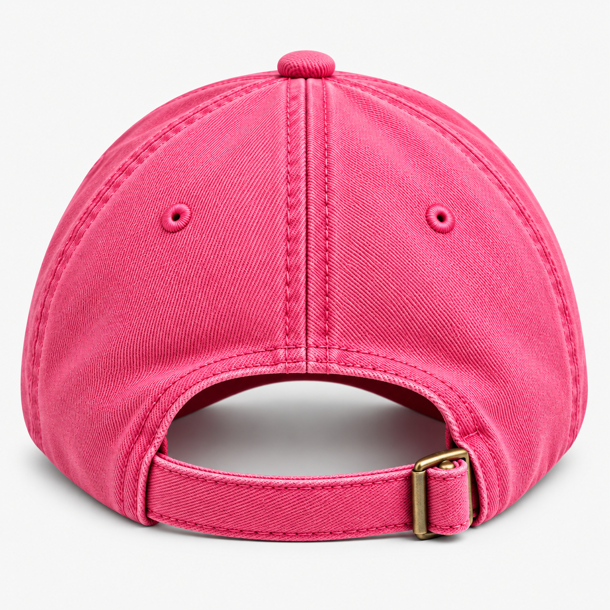 Gorra rosa vista desde atrás