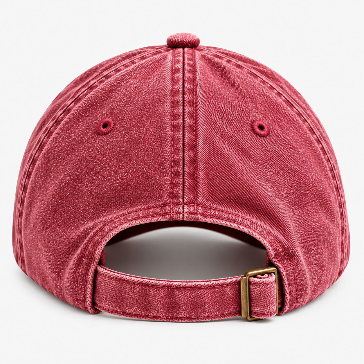 Gorra vintage color rosa empolvado vista trasera